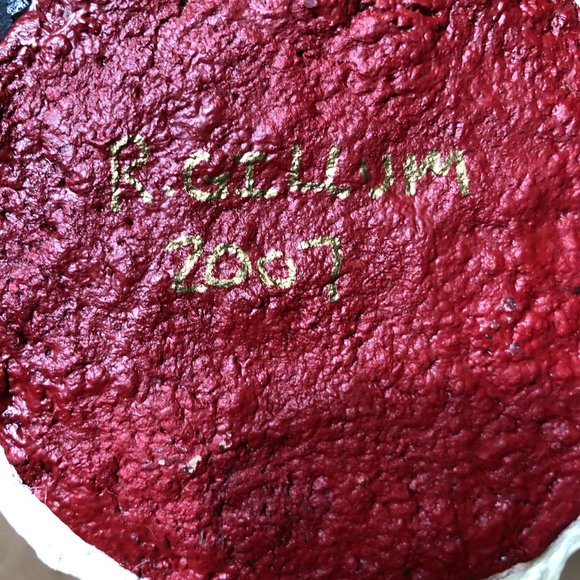 Paper Mache Santa Father Christmas Decoration Holiday Figurine 2007 R Gillum 10" - Picture 14 of 16